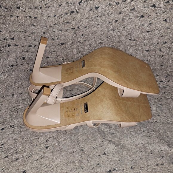 L'INTERVALLE-Nude/Camel Leather-D'Orsay Strappy Style-Sz 8-NEW/NO BOX - Picture 8 of 8